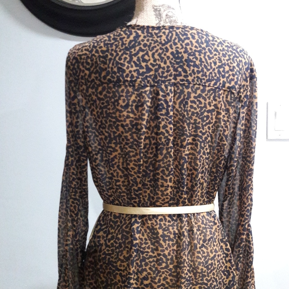 Banana Republic Cheetah Print Blouse - Picture 3 of 6